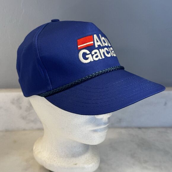 Vintage Abu Garcia Trucker Hat – Snapback – Blue Embroidered Fishing Cap – EUC - Picture 4 of 11